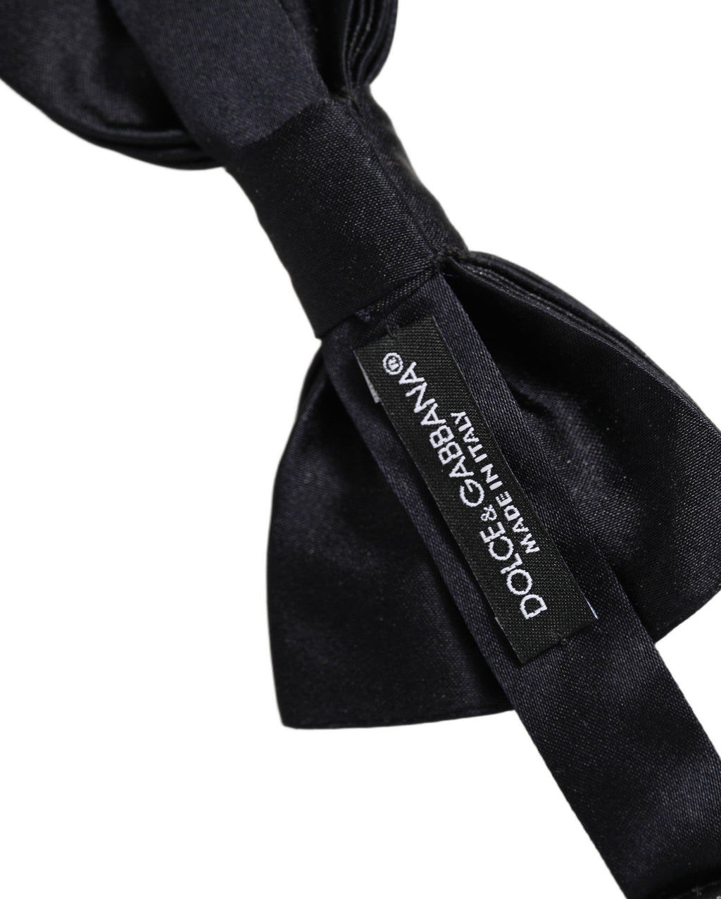 Dolce & Gabbana Men Dark Blue 100% Silk Adjustable Neck Papillon Bow Tie