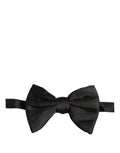 Dolce & Gabbana Men Black 100% Silk Adjustable Neck Papillon Bow Tie