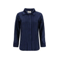 Gongdid Design Blue Polyester Shirt