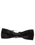 Dolce & Gabbana Men Black 100% Silk Adjustable Neck Papillon Bow Tie