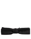 Dolce & Gabbana Men Black 100% SIlk Adjustable Neck Papillon Bow Tie