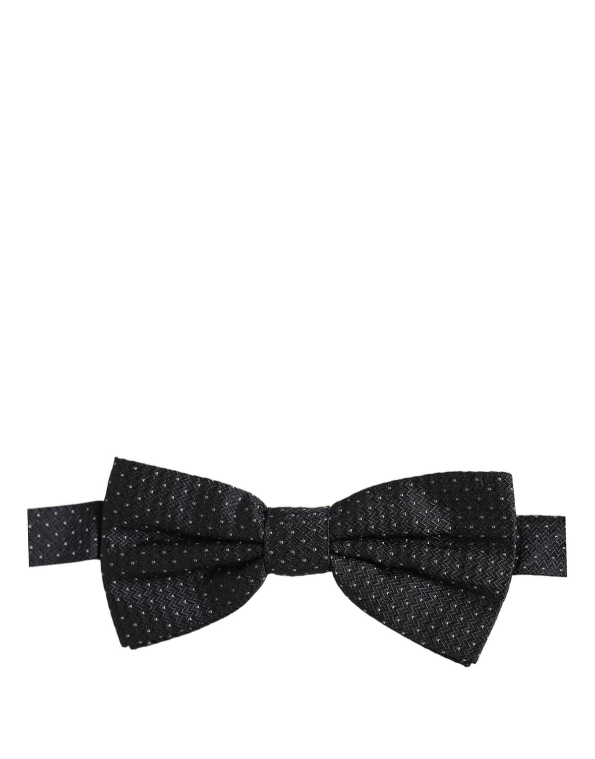 Dolce & Gabbana Dark Blue White Polka Dot Adjustable Neck Papillon Bow Tie
