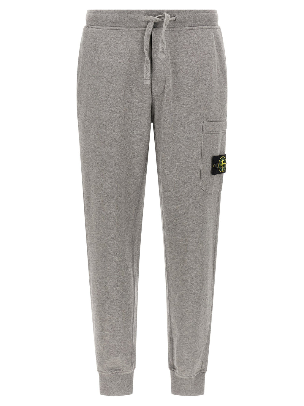 Stone Island Gray Cotton Joggers (Workout Pants)