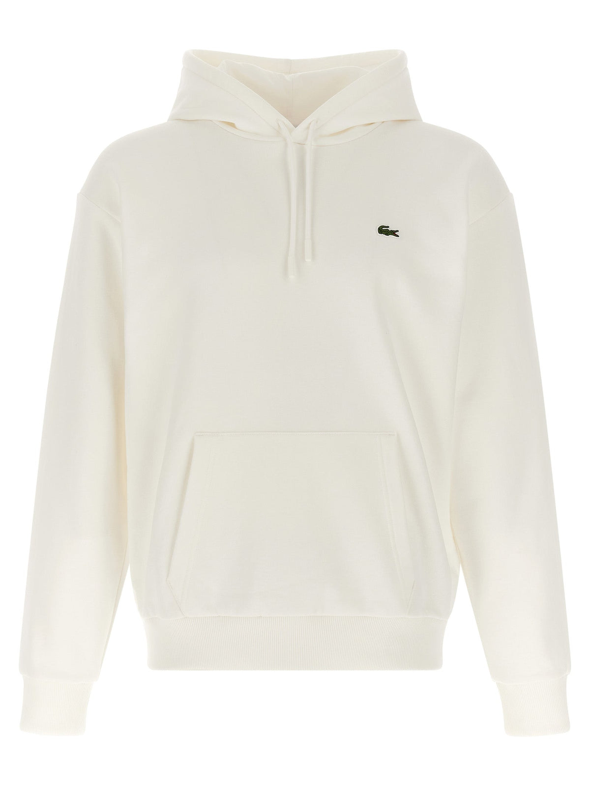 Lacoste White Cotton Sweatshirt
