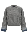 Haikure Gray Cotton Cardigan