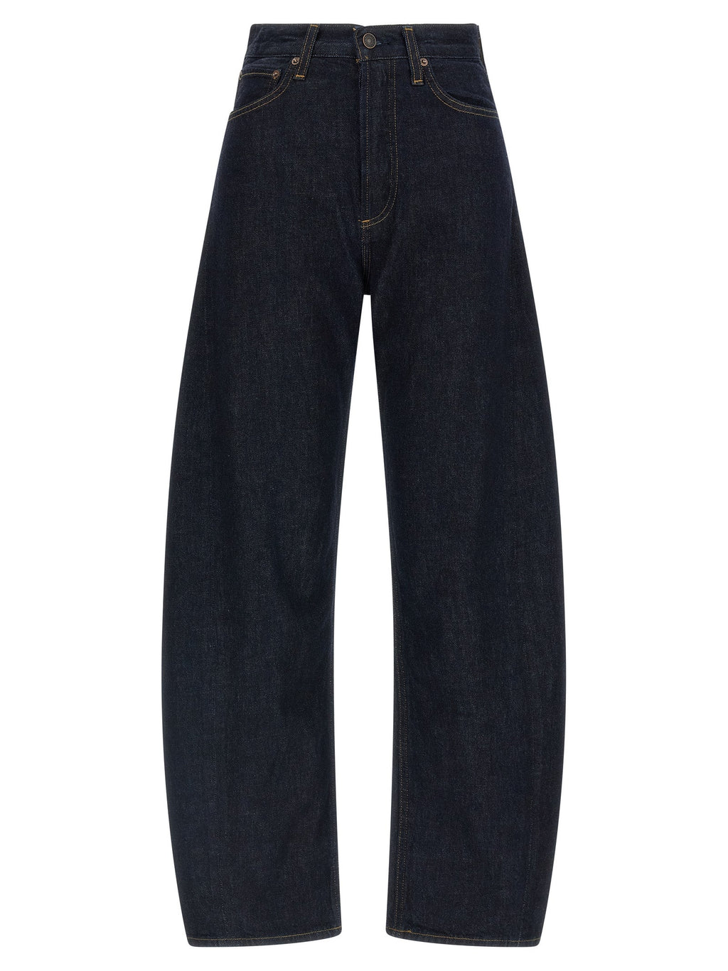 Agolde Blue Cotton High-Waisted Jean