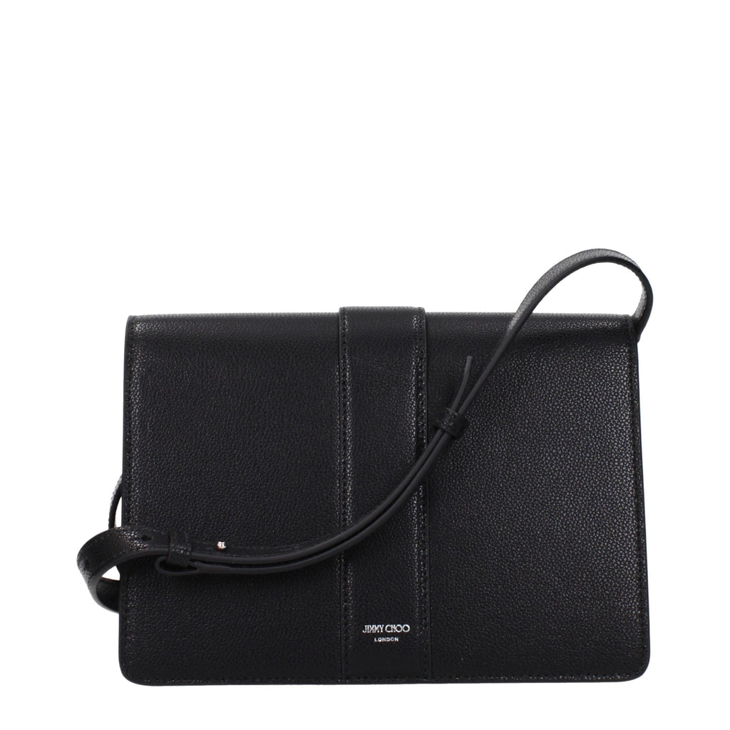 Jimmy Choo Black Leather Crossbody Bag