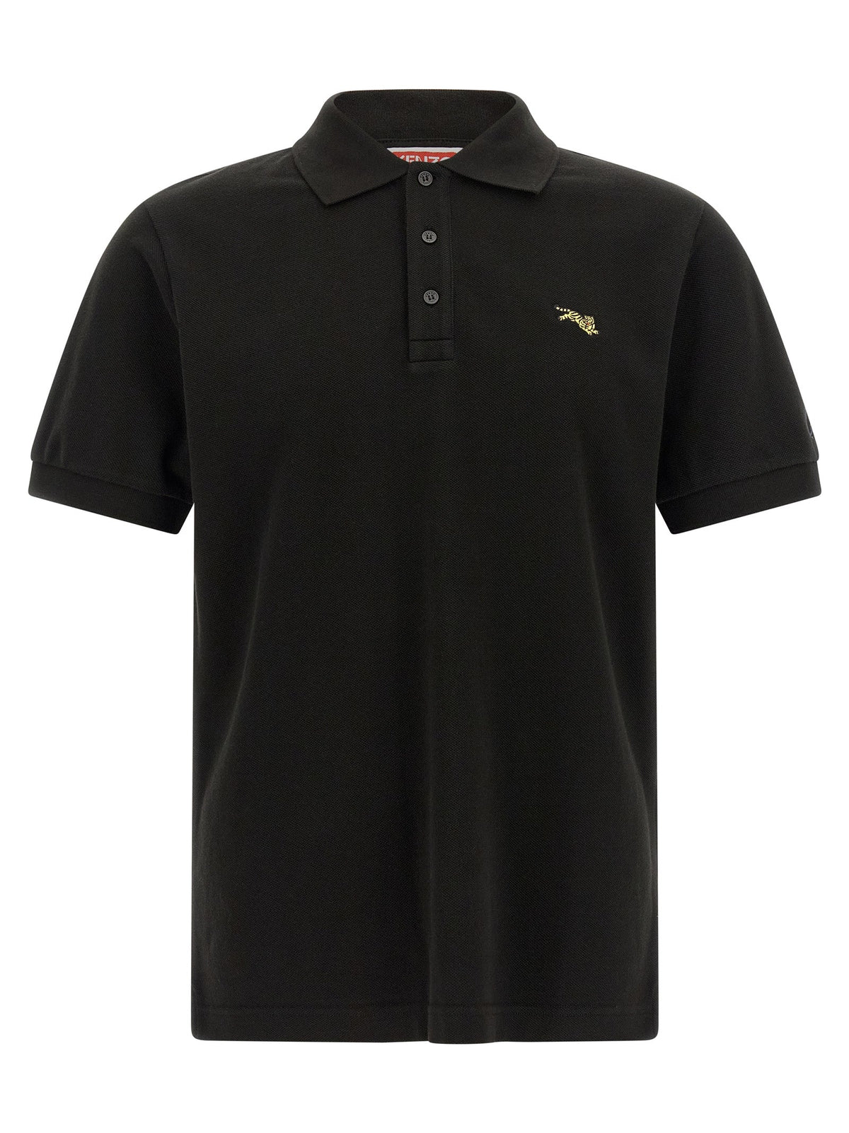 Kenzo Black Cotton Polo Shirt
