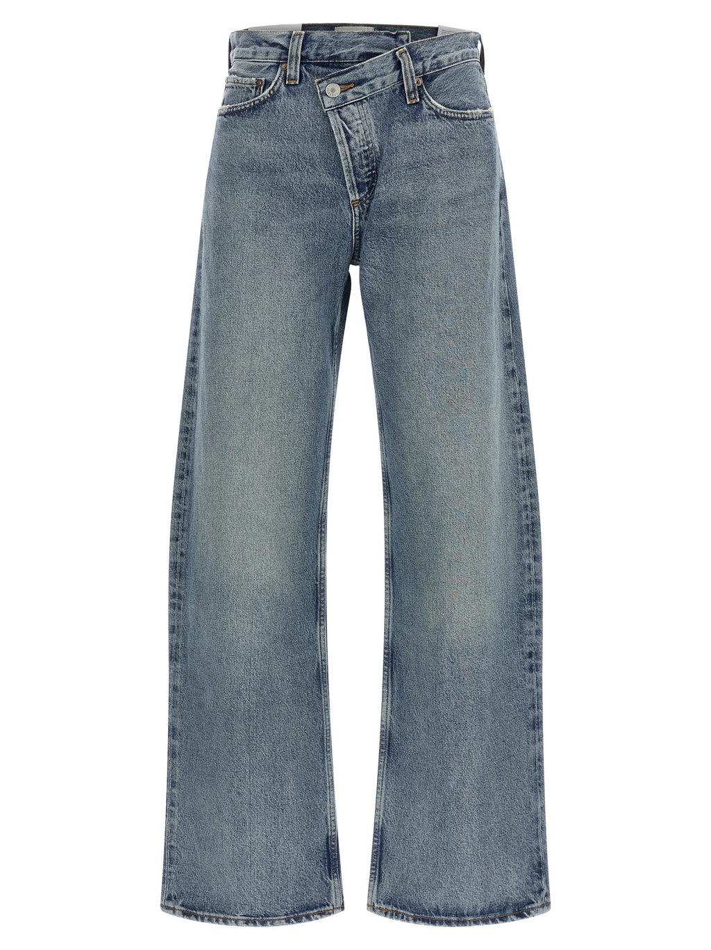 Agolde Blue Cotton Relaxed Fit Jeans