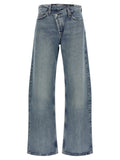 Agolde Blue Cotton Relaxed Fit Jeans