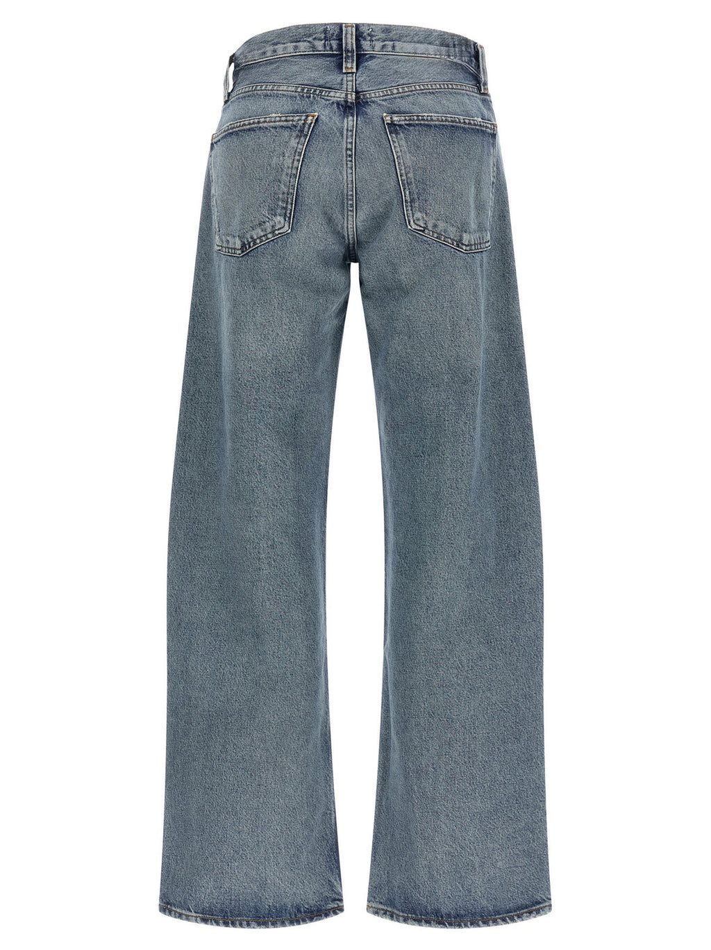 Agolde Blue Cotton Relaxed Fit Jeans