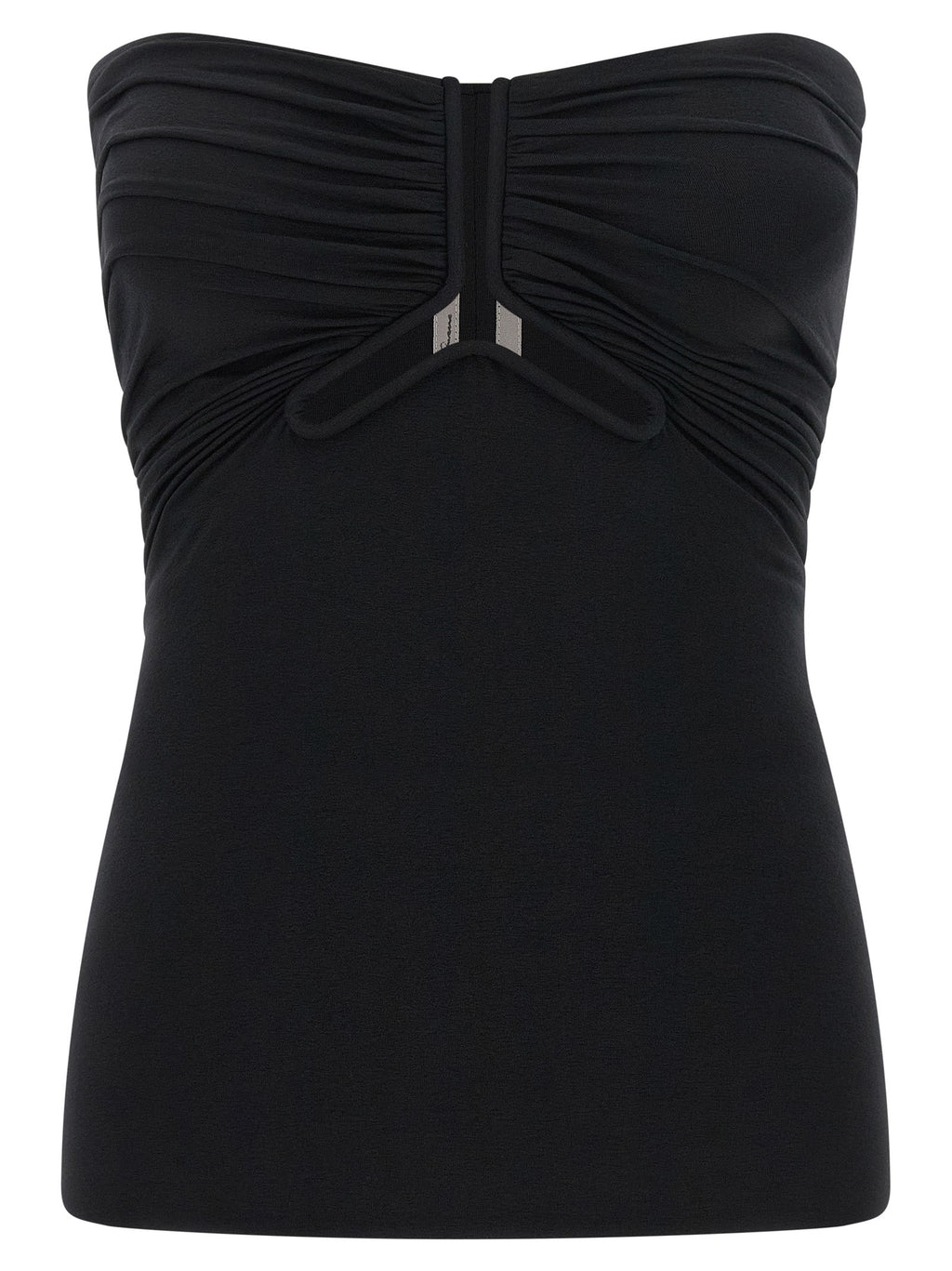 Rick Owens Black Nylon Tank Tops