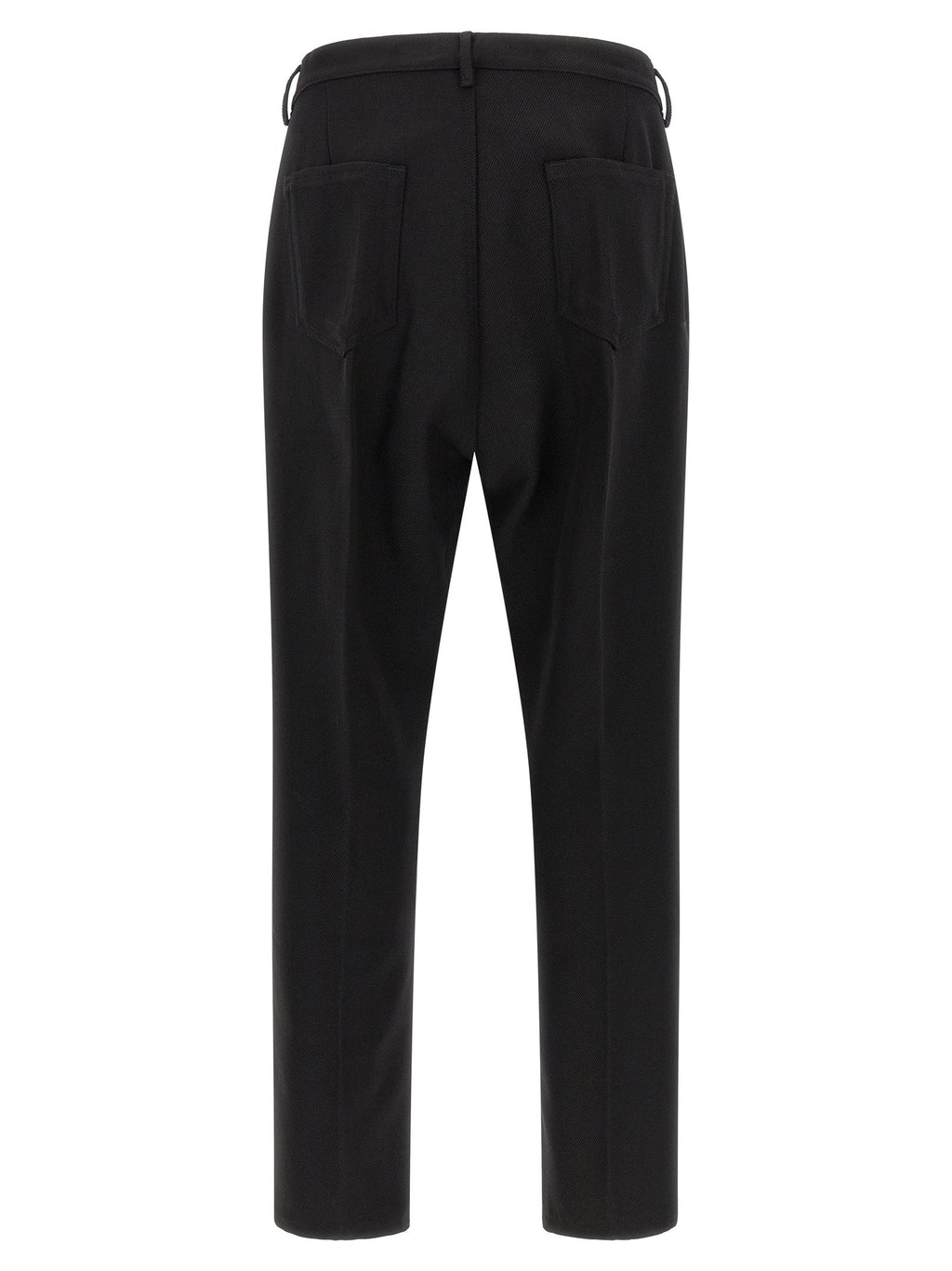Rick Owens Black Cotton Casual Pants