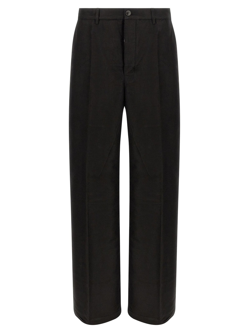 Rick Owens Black Ramie Casual Pants