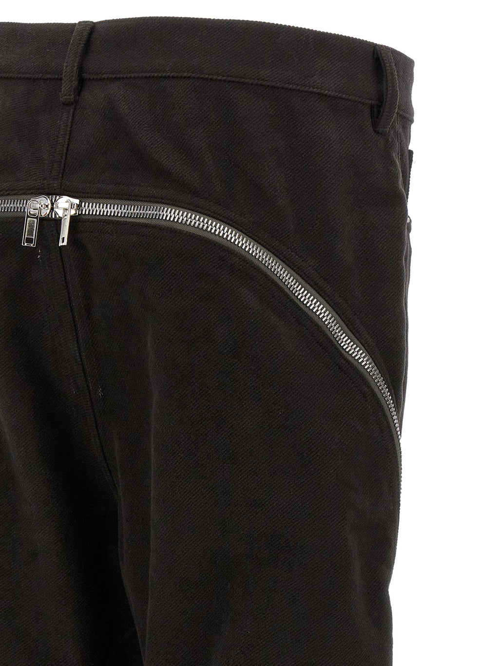 Rick Owens Black Cotton Flared Pants