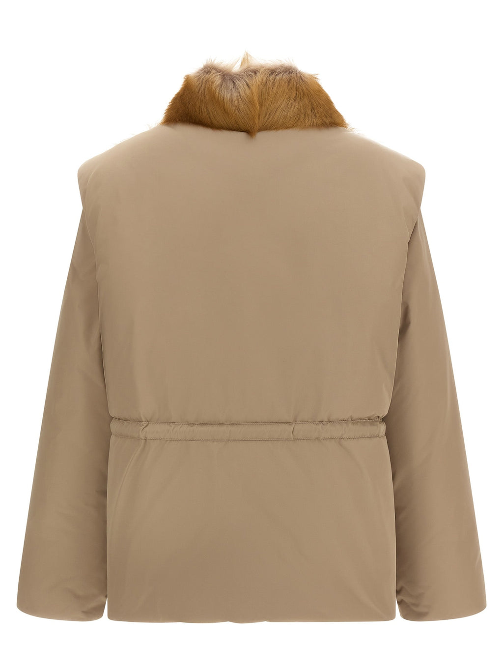 Moncler Beige Polyester Sleeveless Jacket