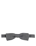 Dolce & Gabbana Black White Houndstooth Adjustable Neck Bow Tie