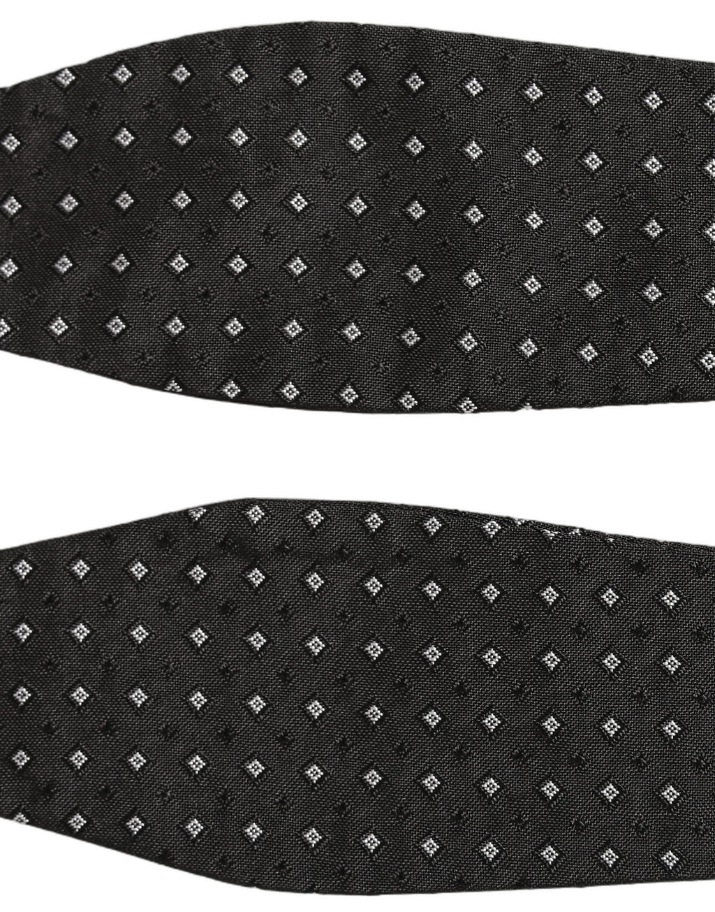 Dolce & Gabbana Dark Gray White Polka Dot Adjustable Neck Papillon Bow Tie