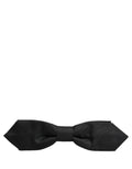 Dolce & Gabbana Men Black Polyester Adjustable Neck Papillon Bow Tie