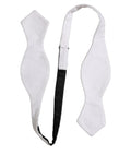 Dolce & Gabbana Men White 100% Silk Adjustable Neck Papillon Bow Tie