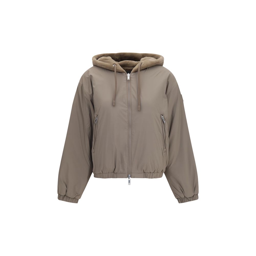 Moose Knuckles Brown Recycled Polyester Sweatshirt