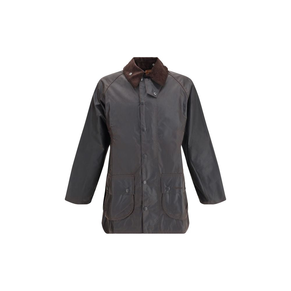 Barbour Black Cotton Full-Length Jacket