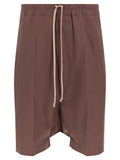 Rick Owens Brown Cotton Bermuda Shorts