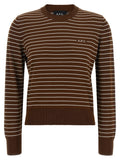 A.P.C. Brown Cotton Cardigan