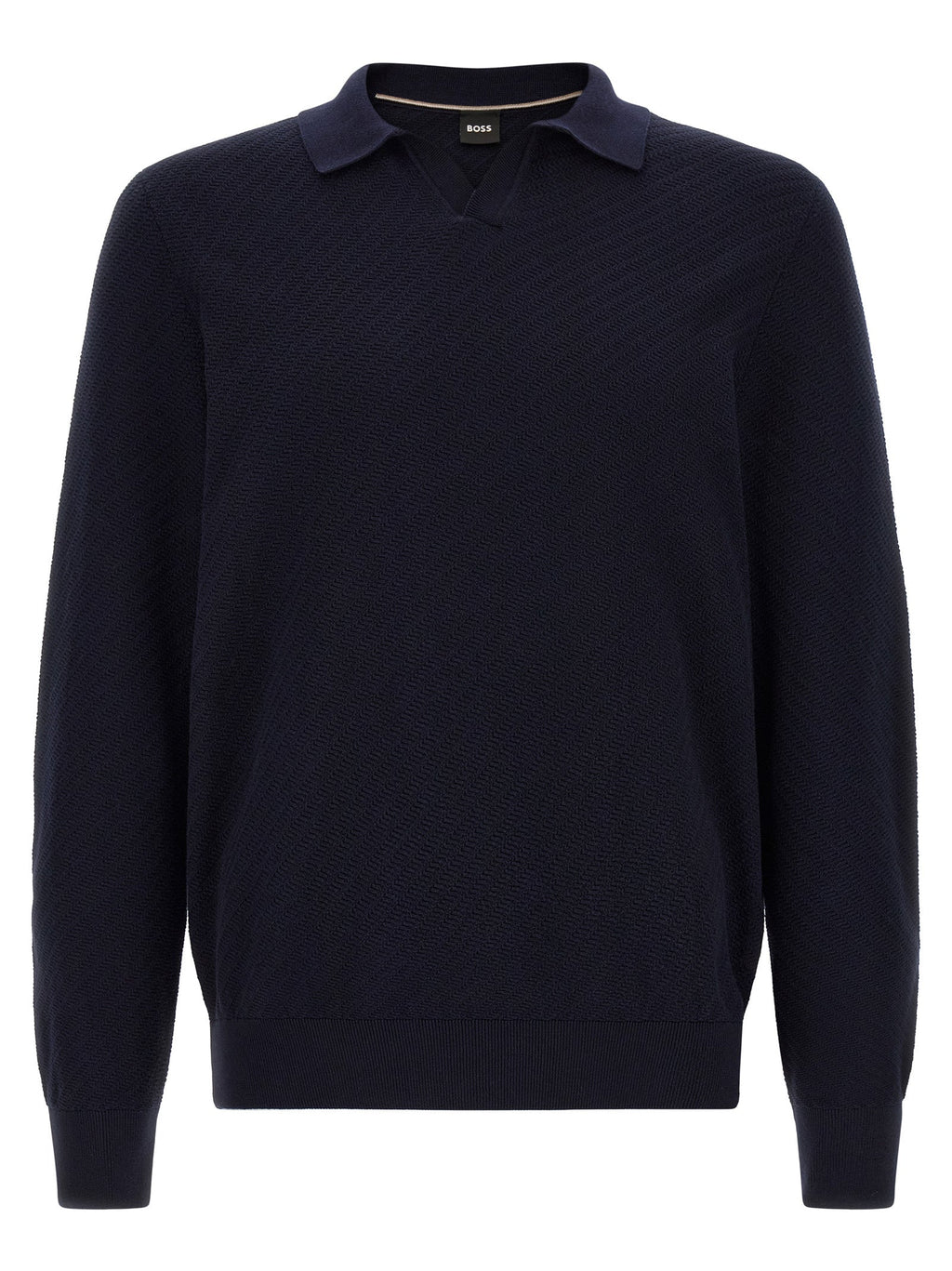 Hugo Boss Blue Cotton Polo Shirt