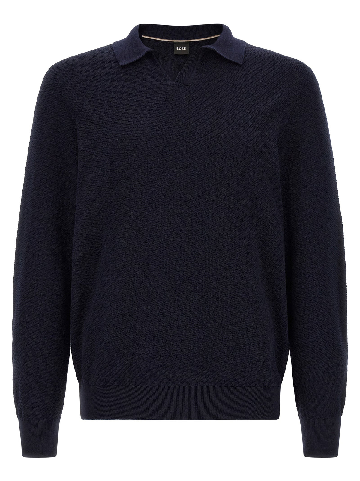 Hugo Boss Blue Cotton Polo Shirt