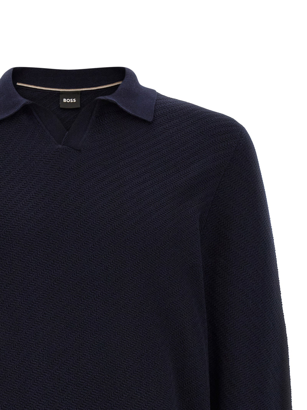 Hugo Boss Blue Cotton Polo Shirt