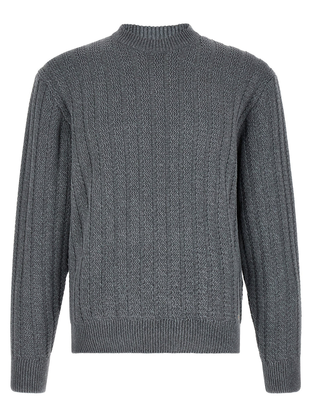 Hugo Boss Gray Cotton Cardigan