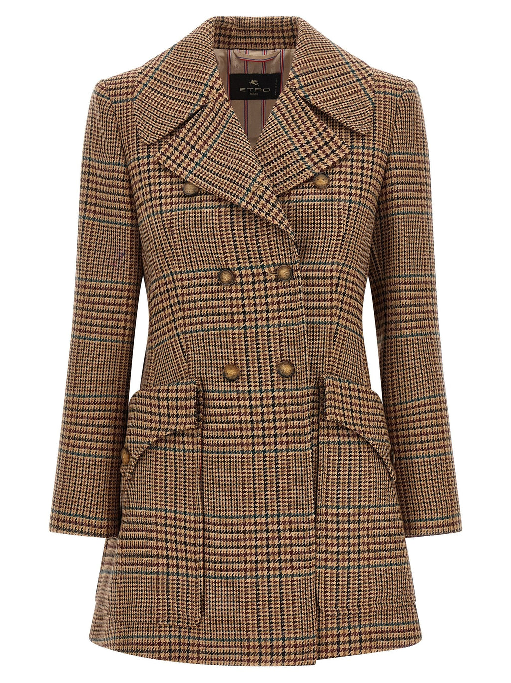 Etro Brown Wool Coat