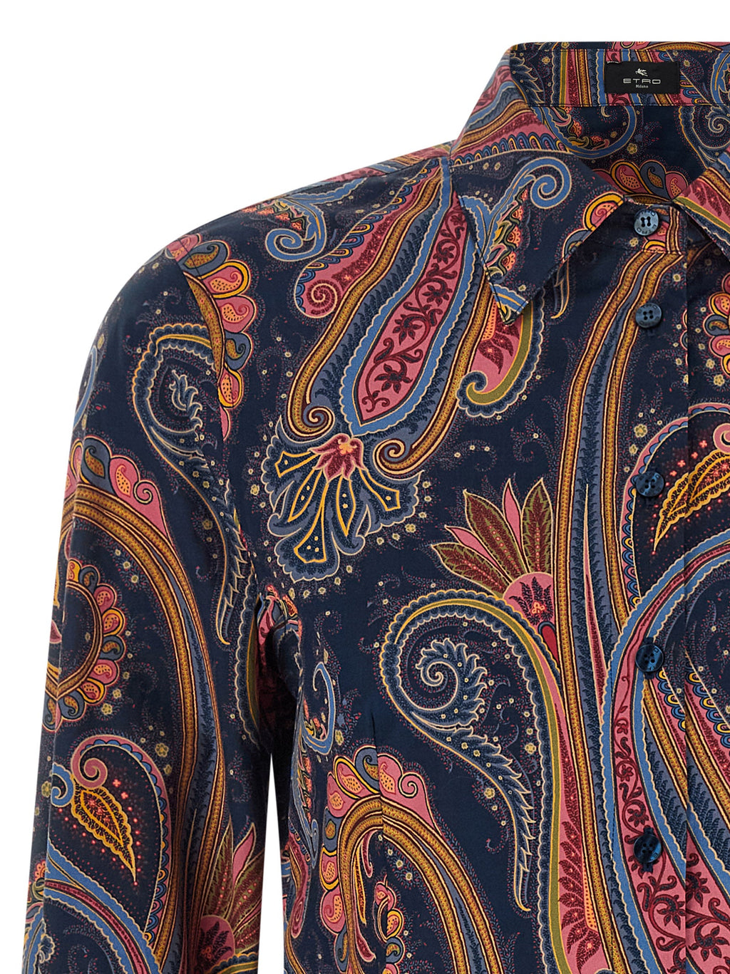 Etro Blue Cotton Blouse