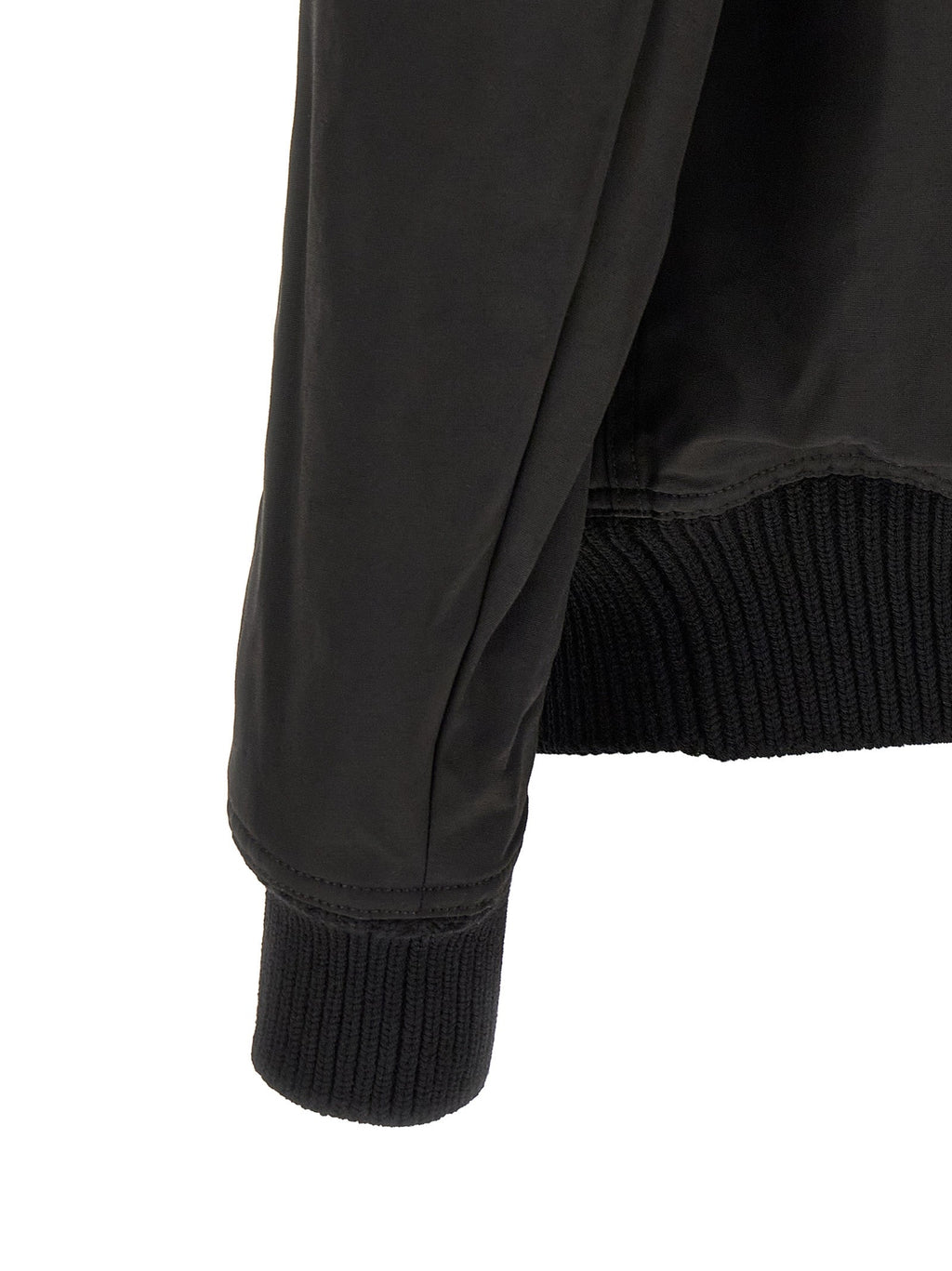 Rick Owens Black Nylon Bomber