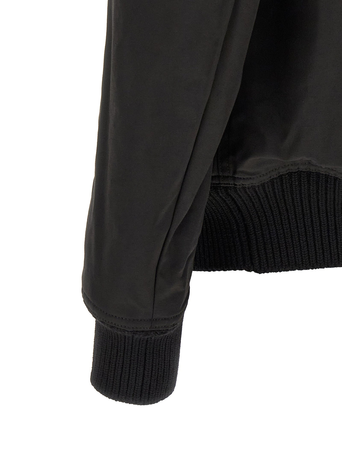 Rick Owens Black Nylon Bomber
