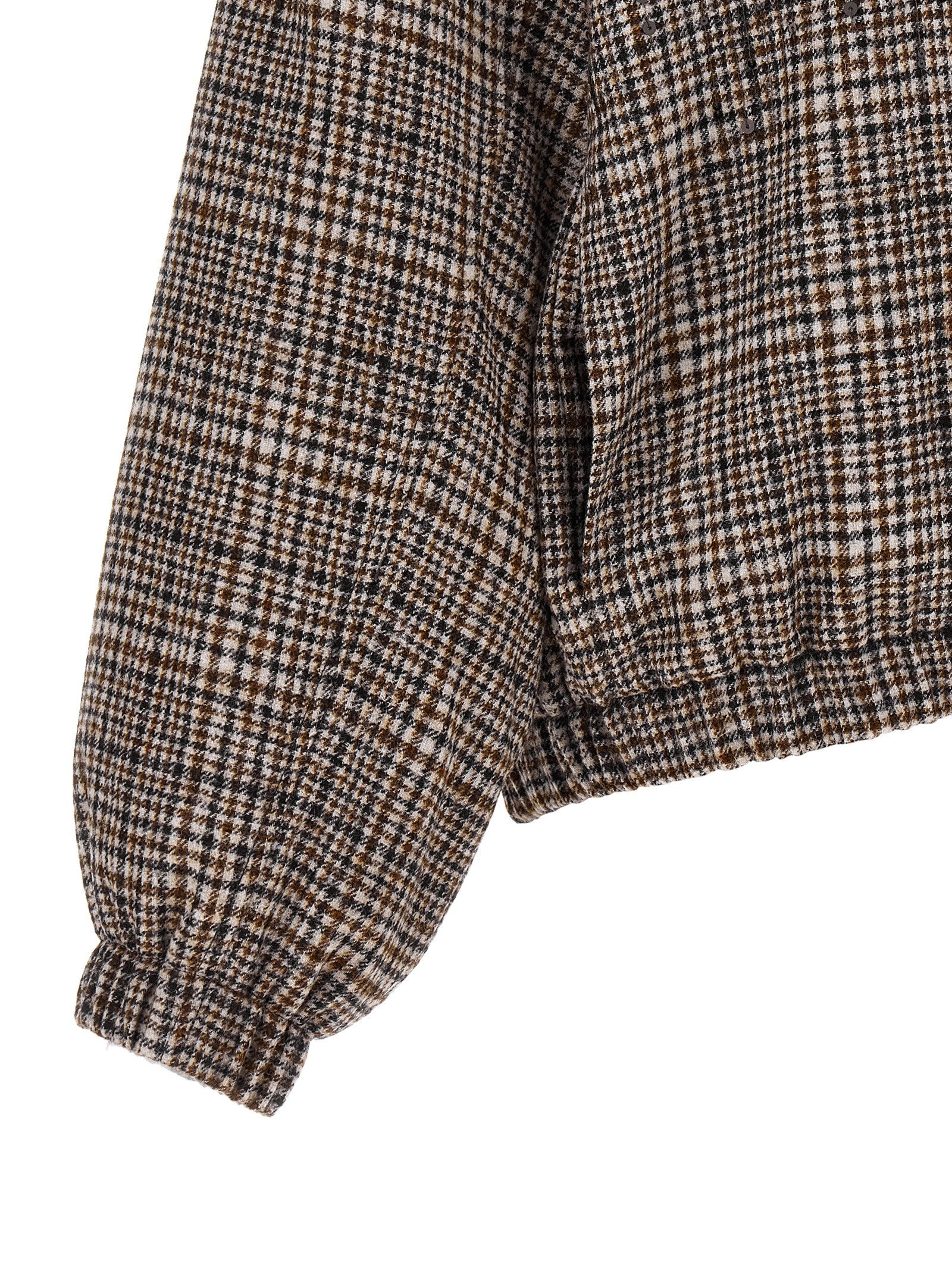 Brunello Cucinelli Brown Alpaca Leather Bomber