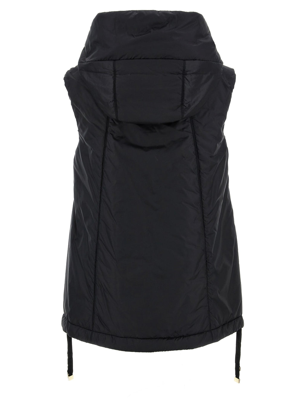 Max Mara Black Polyester Sleeveless Jacket