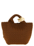 NAGHEDI Brown Nylon Handbag