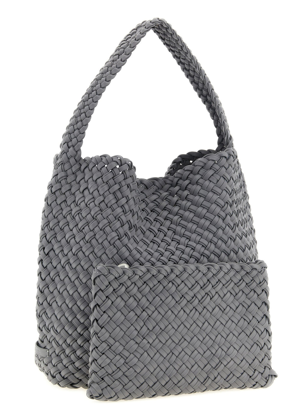 NAGHEDI Gray Nylon Shoulder Bag