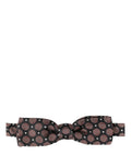 Dolce & Gabbana Multicolor Geometric Silk Adjustable Neck Papillon Bow Tie