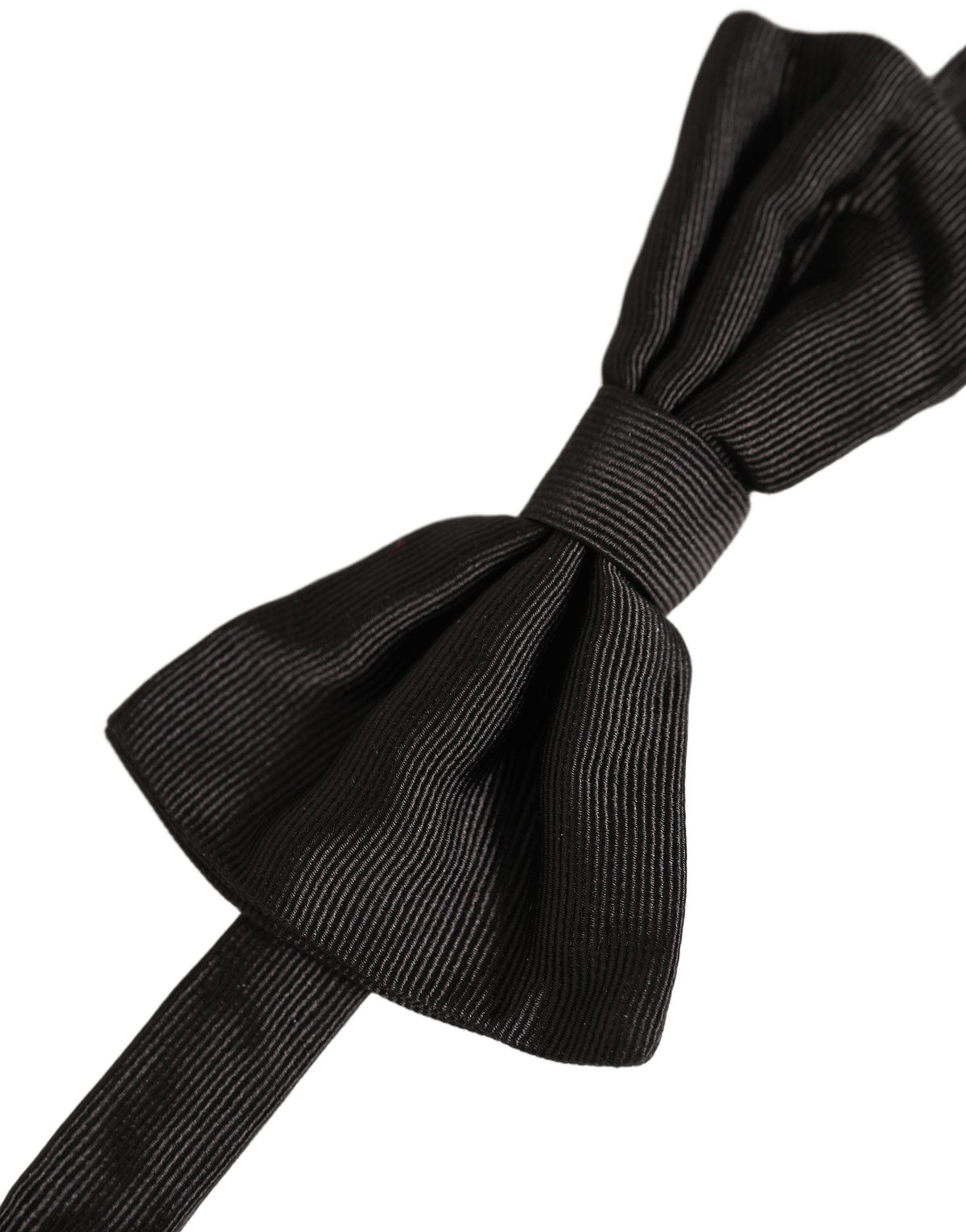 Dolce & Gabbana Men Black 100% Silk Adjustable Neck Papillon Bow Tie