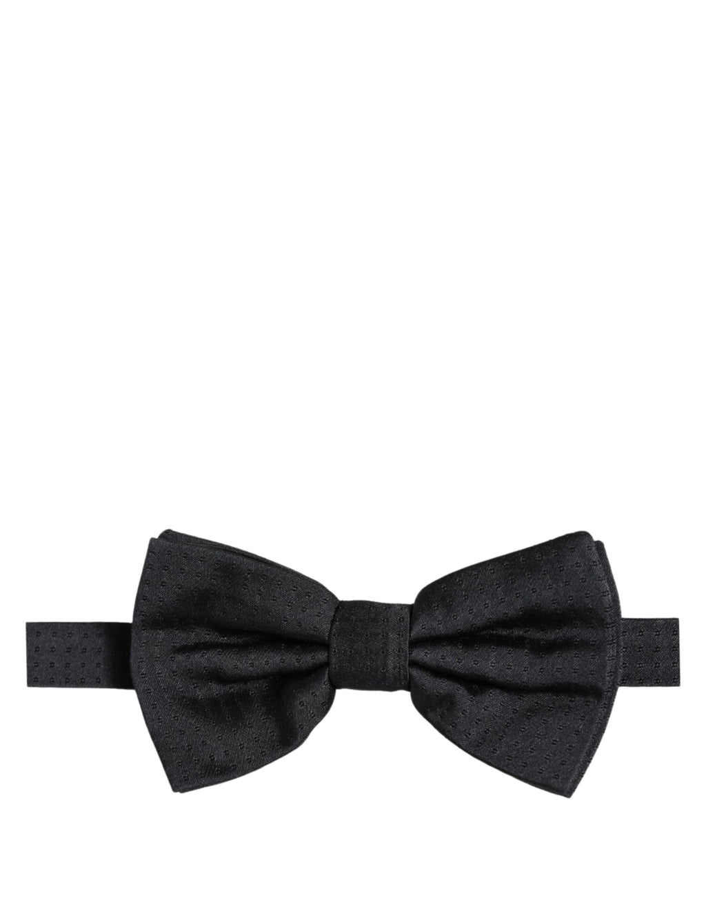 Dolce & Gabbana Men Black 100% Silk Adjustable Neck Papillon Bow Tie
