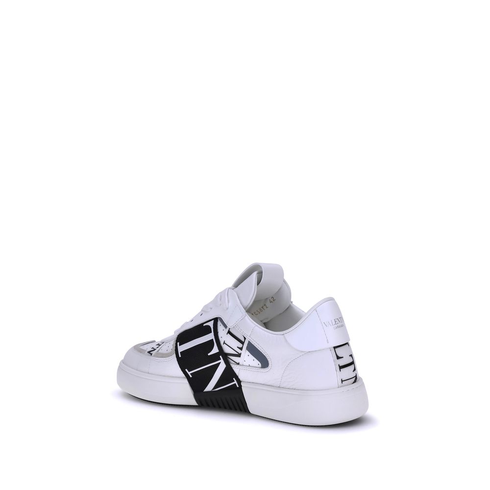 White Calf Leather Bos Taurus Low Top Sneakers