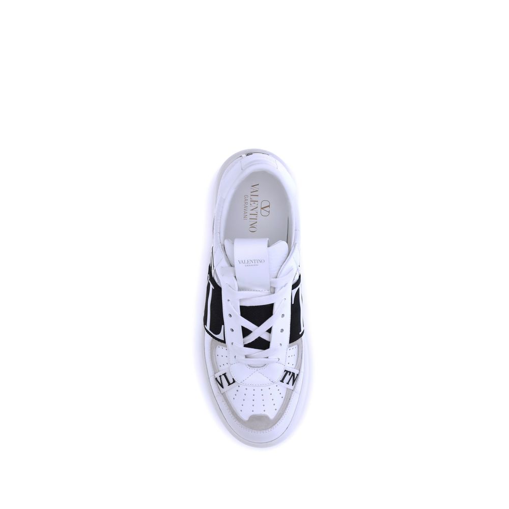 White Calf Leather Bos Taurus Low Top Sneakers