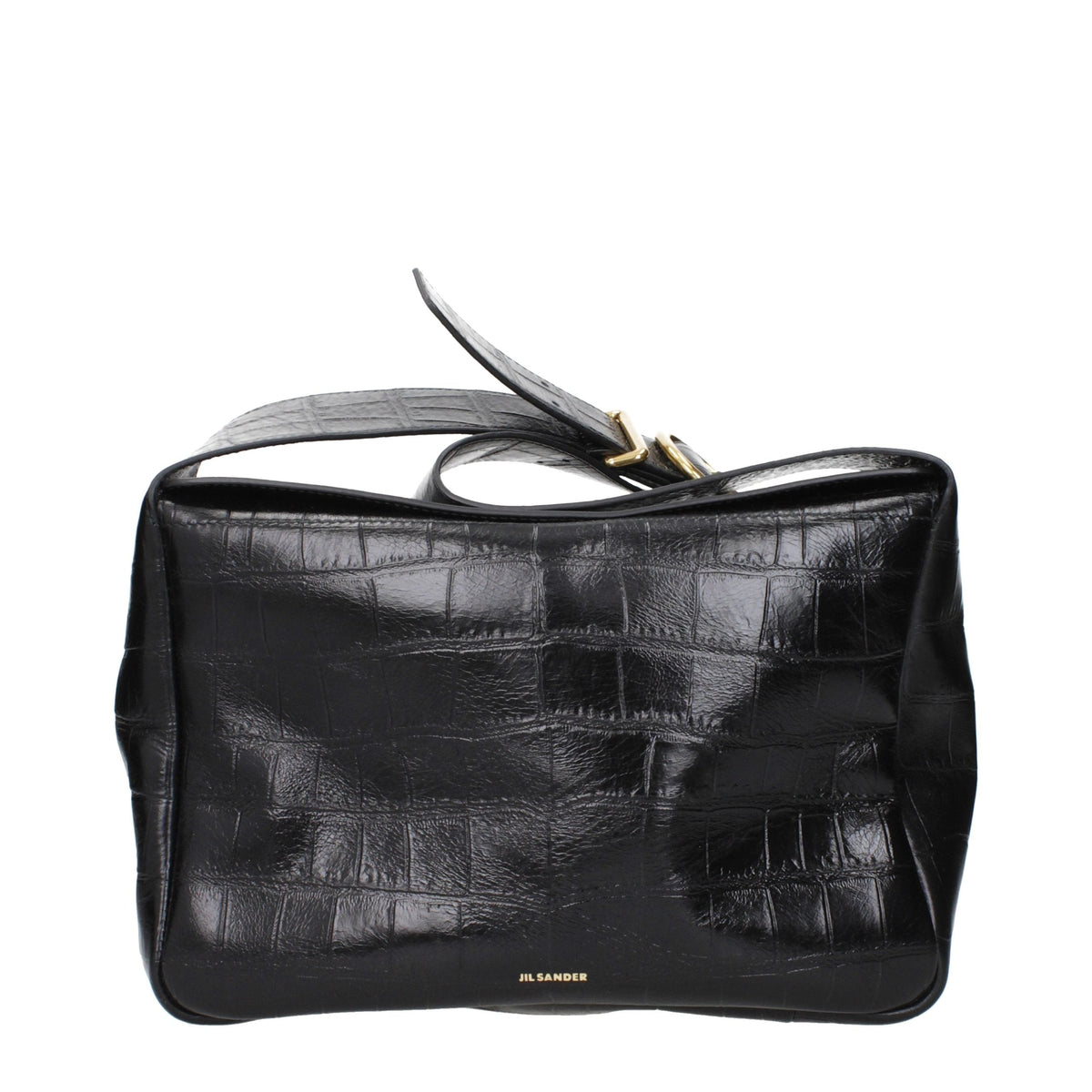 Jil Sander Black Leather Crossbody Bag