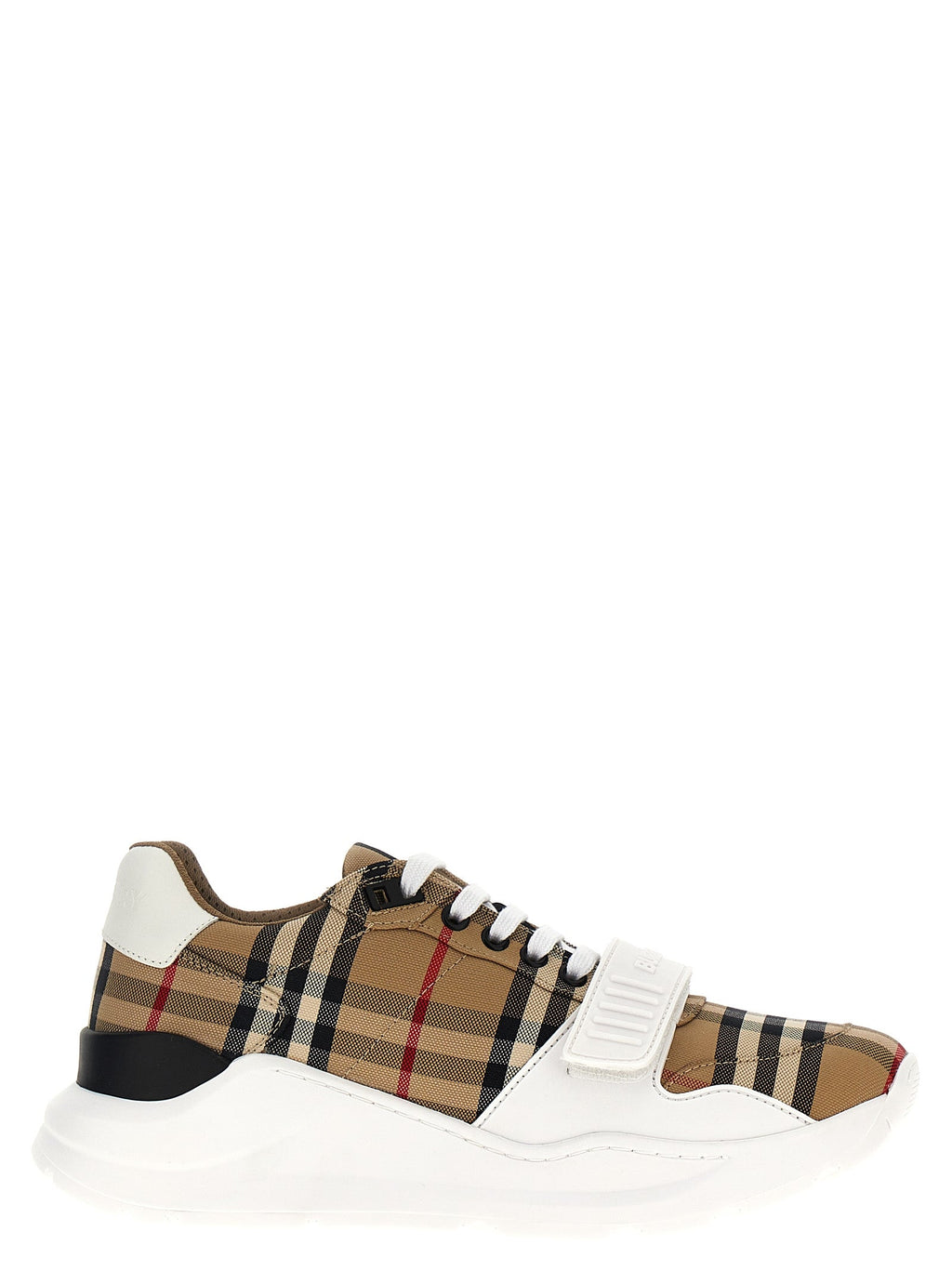 Burberry Beige Cotton Athletic Sneakers