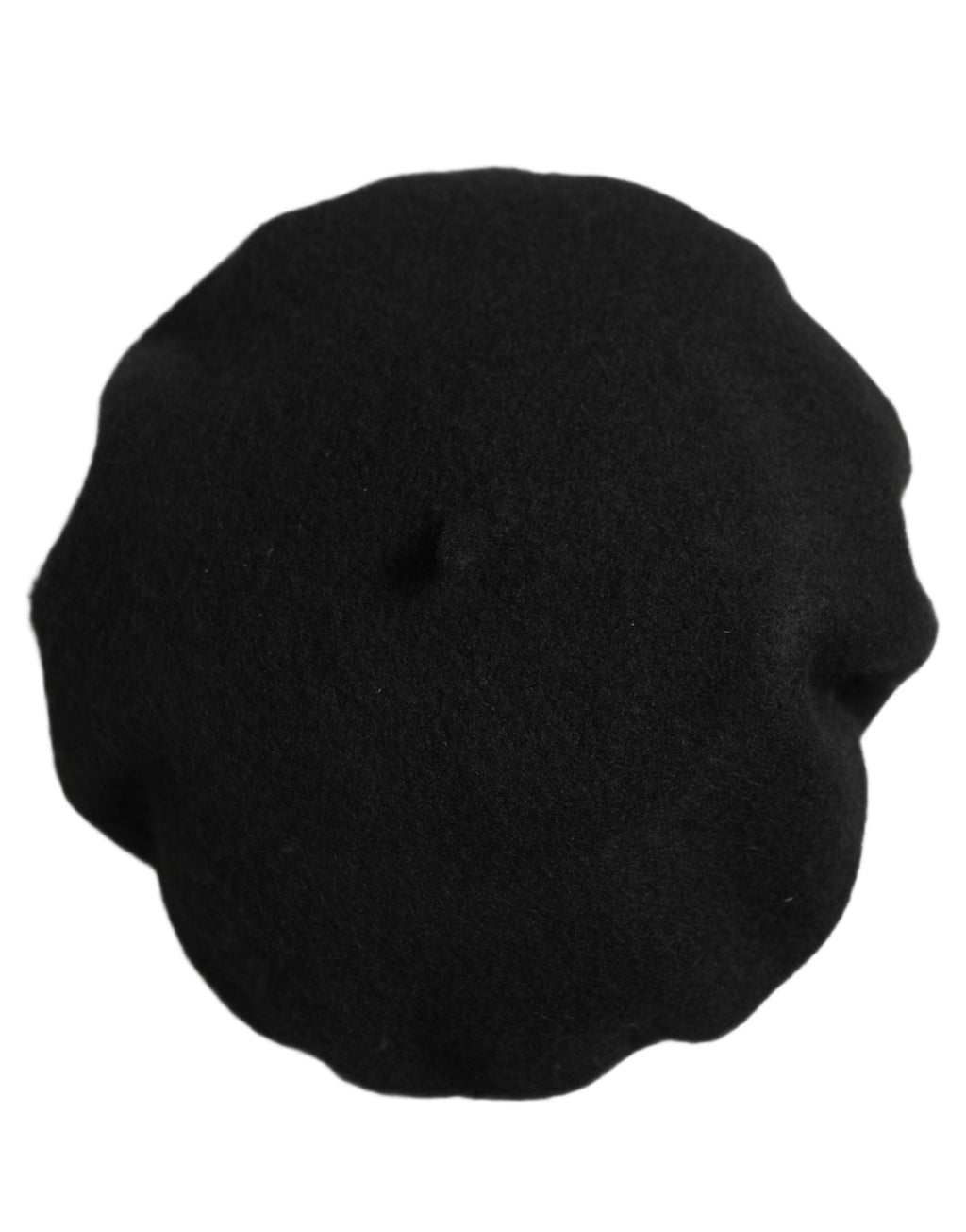 Dolce & Gabbana Black Wool French Style Beret Capello Hat