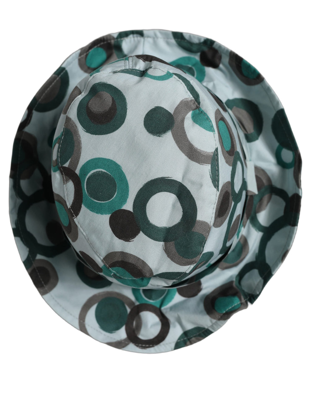 Dolce & Gabbana Teal Cotton Big Polka Dot Pattern Bucket Hat