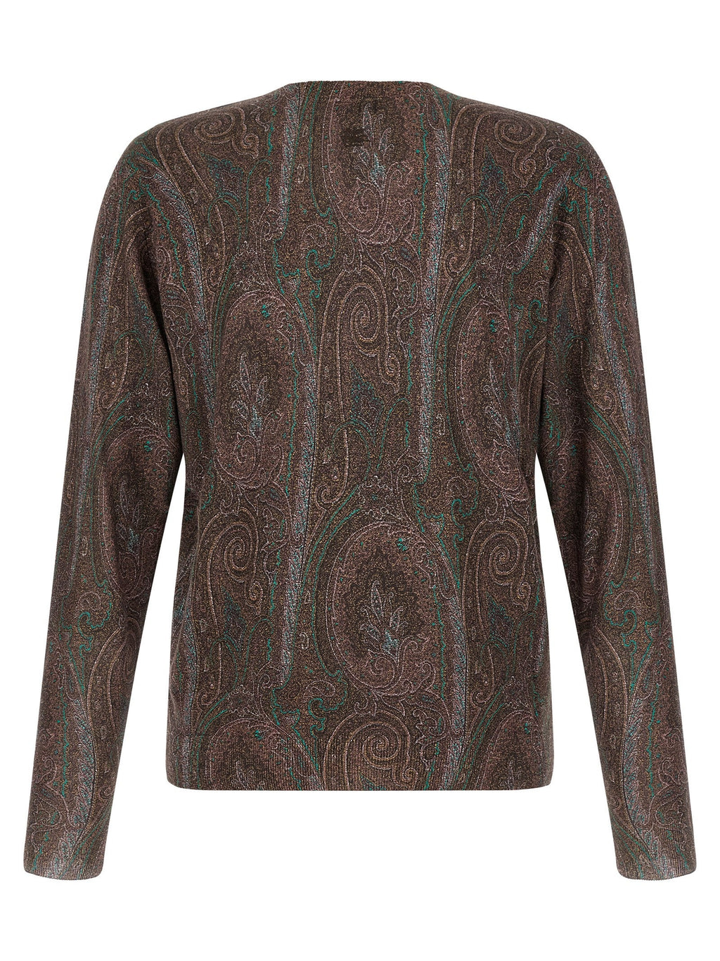Etro Bordeaux Silk Cardigan